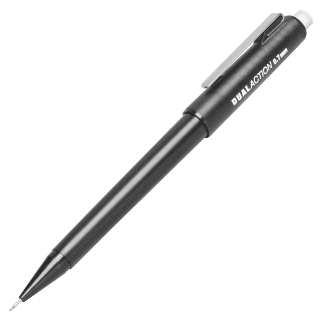 Picture of skilcraft NSN3176140 0.7 mm Dual Action Mechanical Pencil, Black