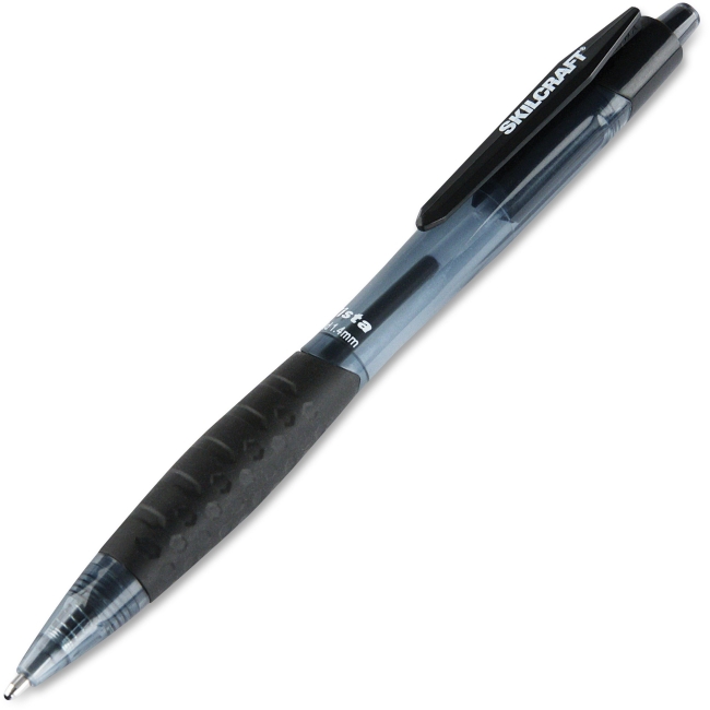 Picture of Skilcraft NSN6451148 1.4 mm Vista Retract Ballpoint Pen, Black