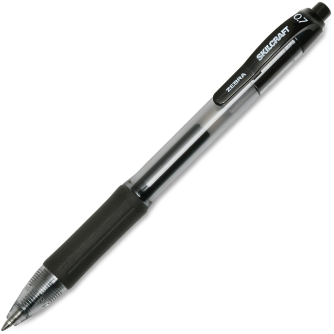 Picture of skilcraft NSN6473133 Retractable Medium Point Gel Pen - Black