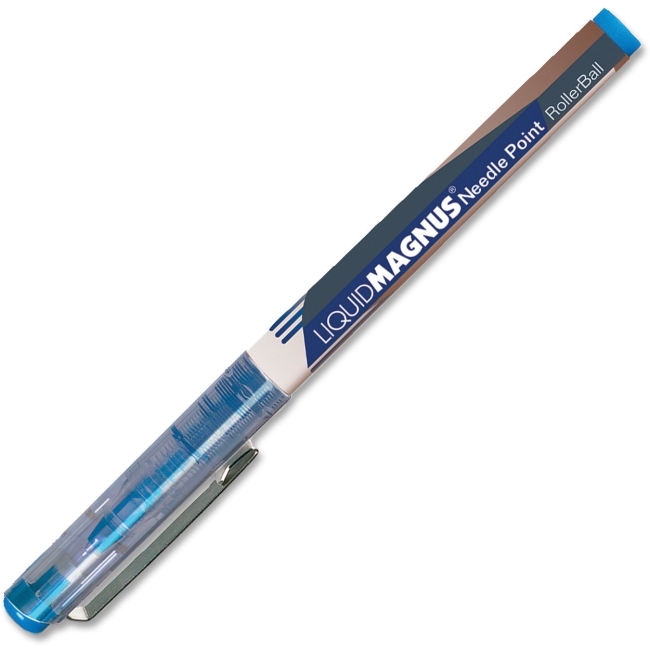 Picture of skilcraft NSN5068497 0.5 mm Micro Point Liquid Needle Roller Ball Pen, Blue