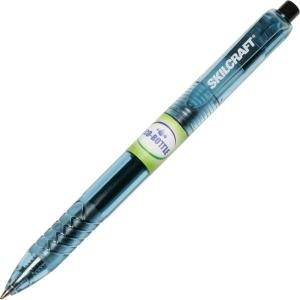 Picture of skilcraft NSN6580393 0.7 mm Recycled Retractable Gel Pen- Black
