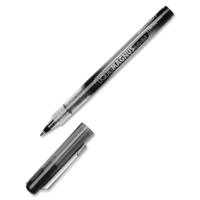 Picture of Nib - Nish NSN4612664 0.7 mm Liquid Magnus Roller Ball Stick Pen, Black