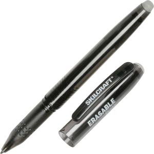 Picture of Skilcraft NSN6580391 0.7 mm Erasable Gel Stick Pen - Black