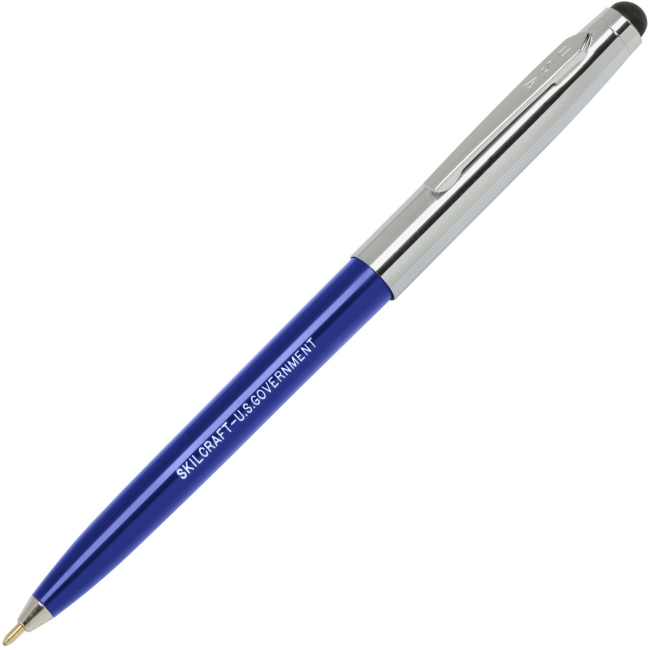 Picture of Skilcraft NSN6438195 Stylus Ballpoint Retractable Pen - Blue