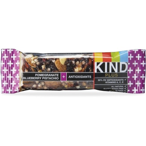 Picture of Kind KND17221 Pomegranate Blueberry Pistachio Plus Bars