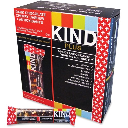 Picture of Kind KND17250 Dark Chocolate Cherry Cashew Plus Bars