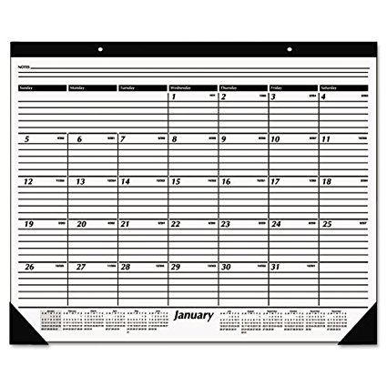 Picture of At-A-Glance AAGSK3000 Ruled Desk Pad