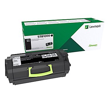 Picture of Lexmark LEX53B1000 Toner Cartridge, 11000 Pages - Black