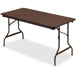 ICE55314 30 x 60 in. Economy Folding Table, Walnut