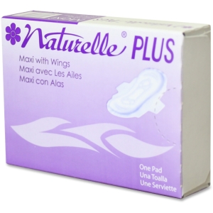 Impact Products  Naturelle Plus Sanitary Napkins, White