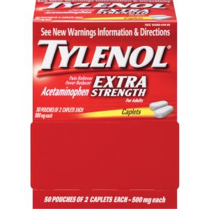 JOJ44910 Extra Strength Pain Caplets - Pack of 2