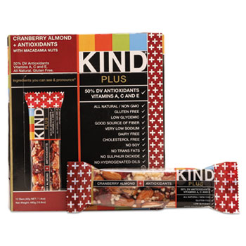 Picture of Kind Healthy Snacks KND17211 Nutrition Boost Bar, Cranberry Almond & Antioxidants