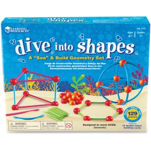 Picture of Learning Resources LRN1773 Dive Shapes Sea-Build Geometry Set