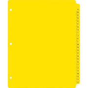 A-Z Extra Wide Dividers HD Preprintd, Yellow