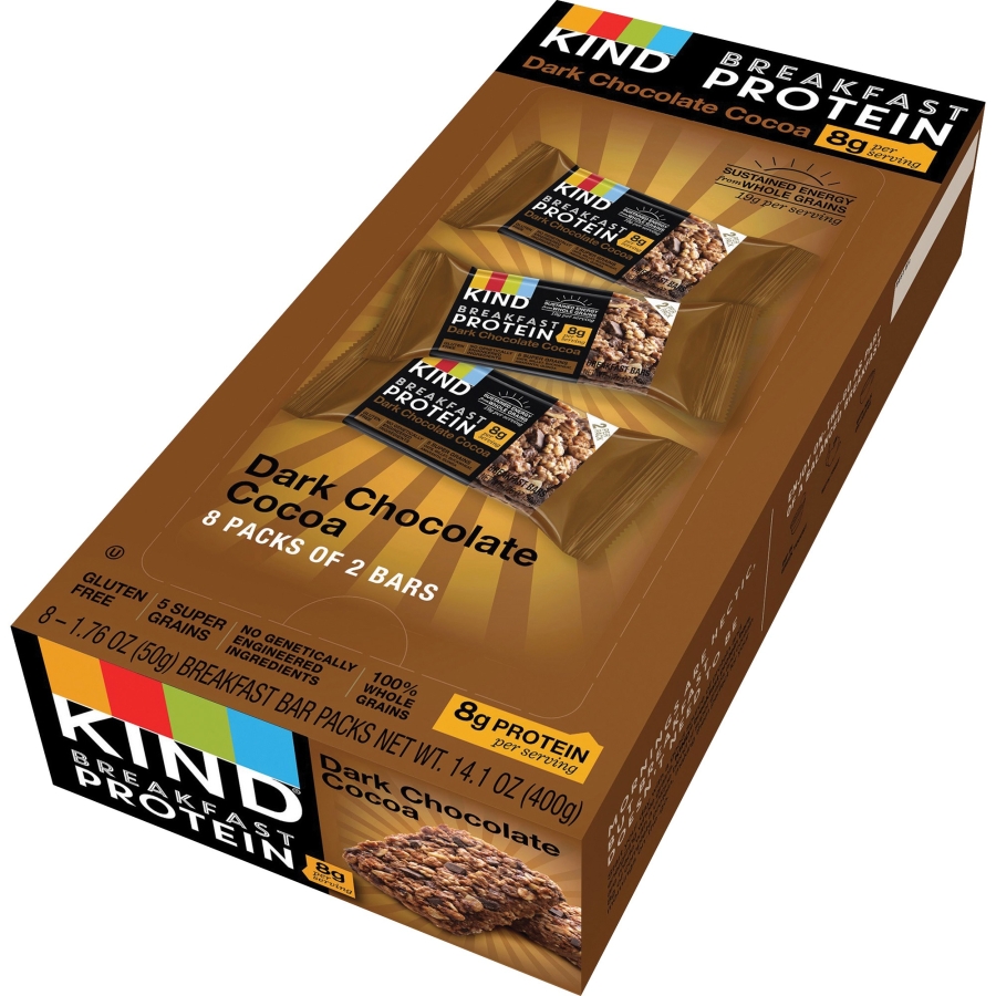 Picture of Sprichards KND25954 Breakfast Protein Bars - Dark Chocolate Cocoa&#44; 1.76 oz. Pack of 8