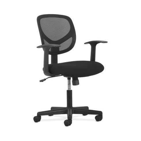 Picture of Basyx by HON BSXVST102 Mid-Back Task Chair&#44; Black