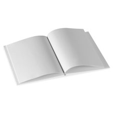 ASH10700BD Hardcover Blank Book - White