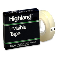 Picture of 3M MMM6200342592PK Highland Matte Invisible Tape - Clear