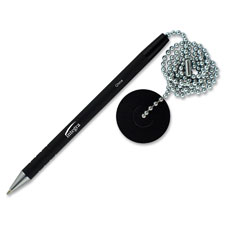Integra Antimicrobial Rubber Barrel Counter Pen - Black