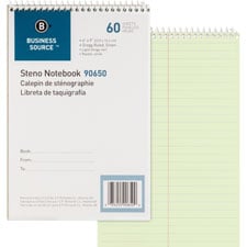 BSN90650PK Green Tint Steno Notebook - Green Tint