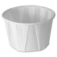 Picture of Solo Cup SCC2002050 Multi-Pleated Portion Cups - White & Aqua