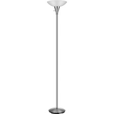 Picture of Lorell LLR99962 13W Bulb Floor Lamp, Silver