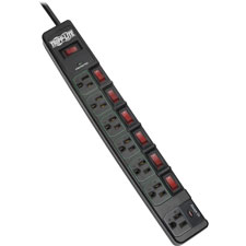 Tripp Lite  Eco-Surge 7-Outlet Surge Protector, Black