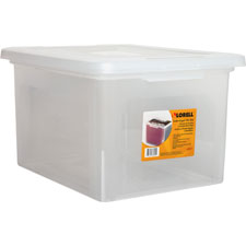 Letter & Legal Stacking File Box, Clear