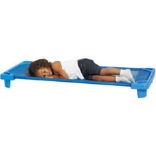 Picture of Early Childhood Resources ECR16117 Standard Assembled Streamline Cot&#44; Blue