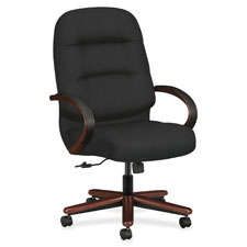 Picture of The HON HON2191NCU10 Pillow-Soft 2190 Executive High-Back Chair&#44; Black