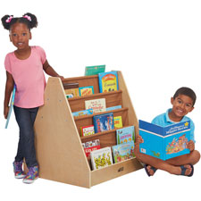 Picture of Early Childhood Resources ECR17109 Double-Side Fabric Book Display&#44; Woodgrain
