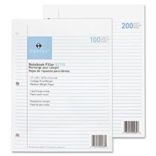 SPR82110BD Notebook Filler Paper - White