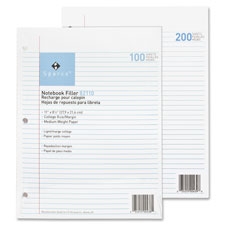 SPR82120BD Notebook Filler Paper - White