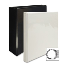 8.5 x 11 in. Round Ring View Binder - White