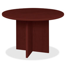 Picture of Lorell LLRPT42RES Prominence Round Laminate Conference Table - Espresso