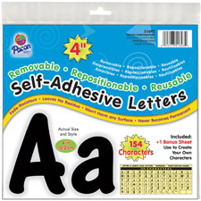 Pacon  154 Character Self-adhesive Letter Set - Black