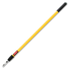 Rubbermaid FGQ75500YL00 Hygen Adjustable Quick-Connect Handle - 48 72 Aluminum, Handle, Yellow, Case of 6