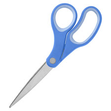 8 in. Bent Scissors - Blue