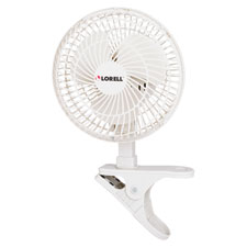Picture of Lorell LLR44552BD 6 in. Personal Clip-On Fan - White