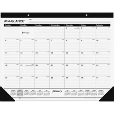 Picture of At-A-Glance AAGSK3000BD Classic Monthly Desk Pad&#44; White