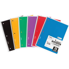 MEA05512BD One-Subject Spiral Notebook, Assorted Color -  Mead