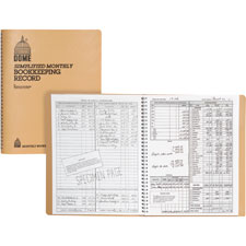 Bookkeeping Record Book, Brown