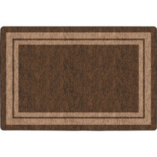 Picture of Flagship Carpets FCIFE42732A Double Light Tone Border Rug, Chocolate