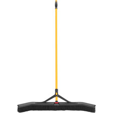 Maximizer Push-to Center 36 in. Broom, Black & Yellow
