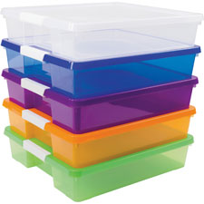 Picture of Storex Industries STX63202U05C Stackable Craft Box - Assorted Bright
