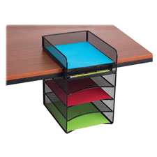 Onyx Horizontal Hanging Desktop Storage, Black