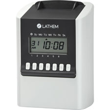 Picture of Lathem LTH700E 700E Calculating Electronic Time Clock&#44; Gray
