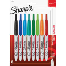 Sharpie Retractable Permanent Marker, Assorted