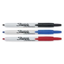 SAN32702 Sharpie Fine Point Retractable Markers, Red