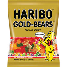 Picture of Haribo HRB30220 Gold-Bears Gummi Candy, Multicolor
